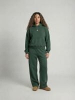 bslm clothing graphic blanked hoodie forest