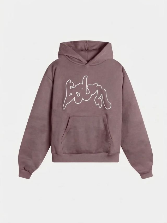 outlined hoodie taupe outlined hoodie taupe