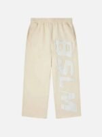 bslm patched sweatpants ivory
